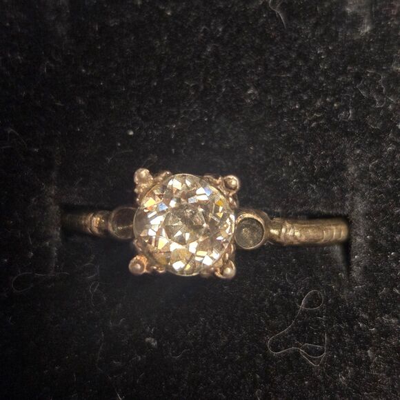 Vintage sterling silver ring sz 9 - Picture 2 of 6